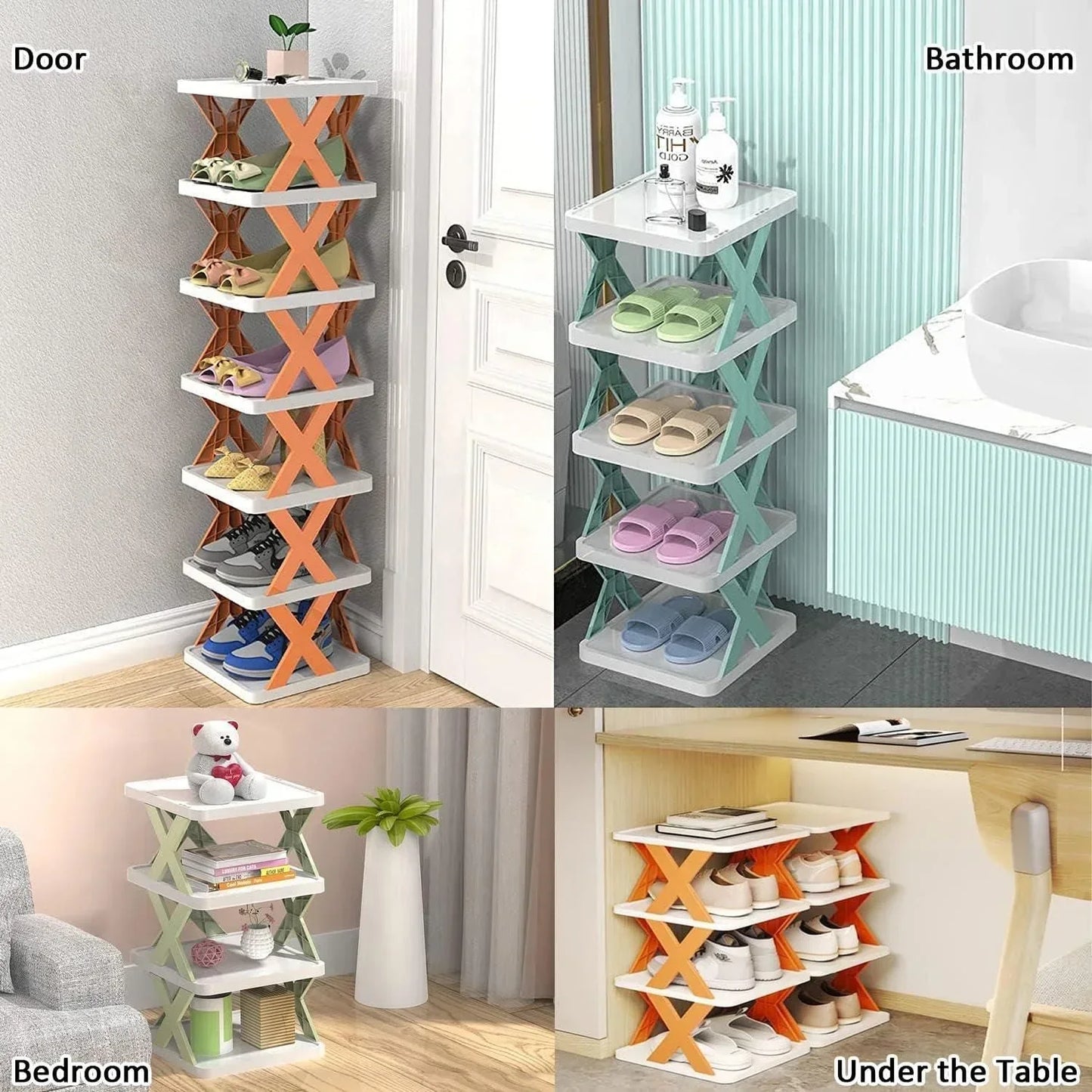 X Shape Shoe Shelf