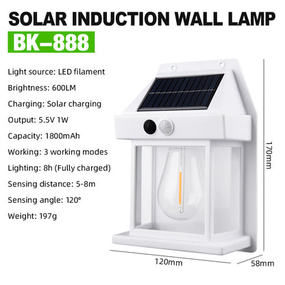 SOLAR WALL LIGHT LAMP OUTDOOR