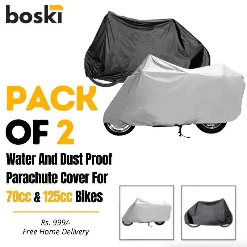 Pack of 2 – Anti Scratch Water & Dust Proof Bike Cover