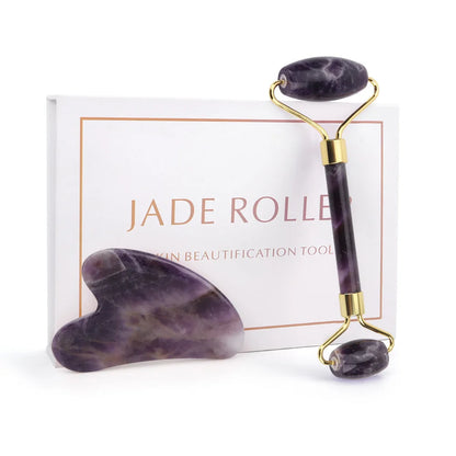 Jade Roller And Real Gua Sha Stone For Face Massager