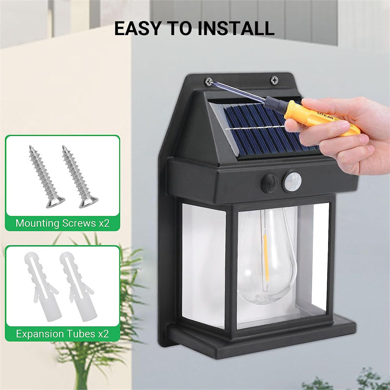 SOLAR WALL LIGHT LAMP OUTDOOR